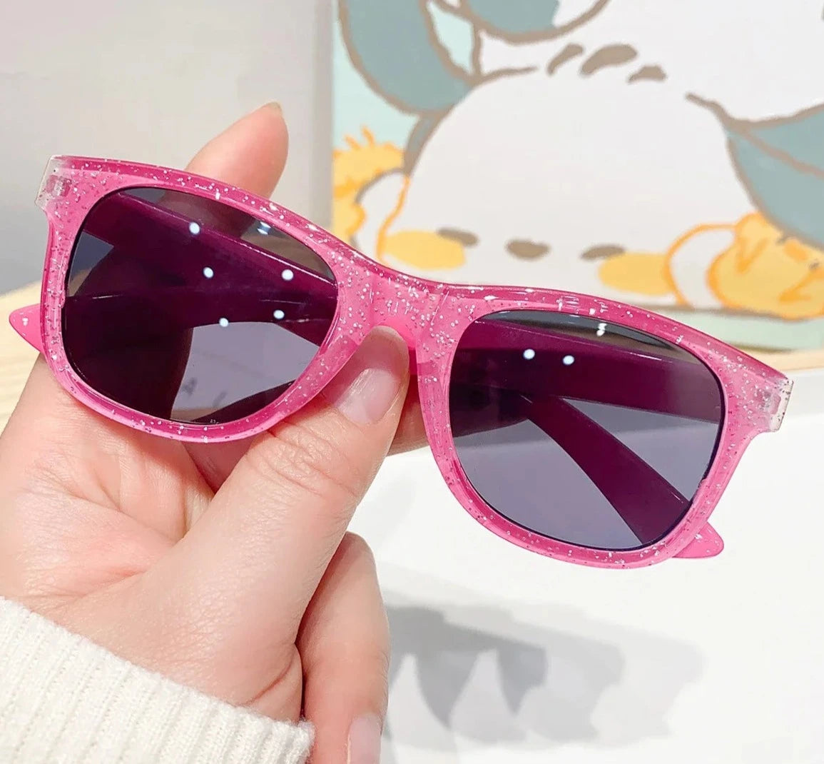 Children's Colorful Shiny Square Sunglasses Girls Cute Sun Glasses Kids Eyewear-Dollar Bargains Online Shopping Australia