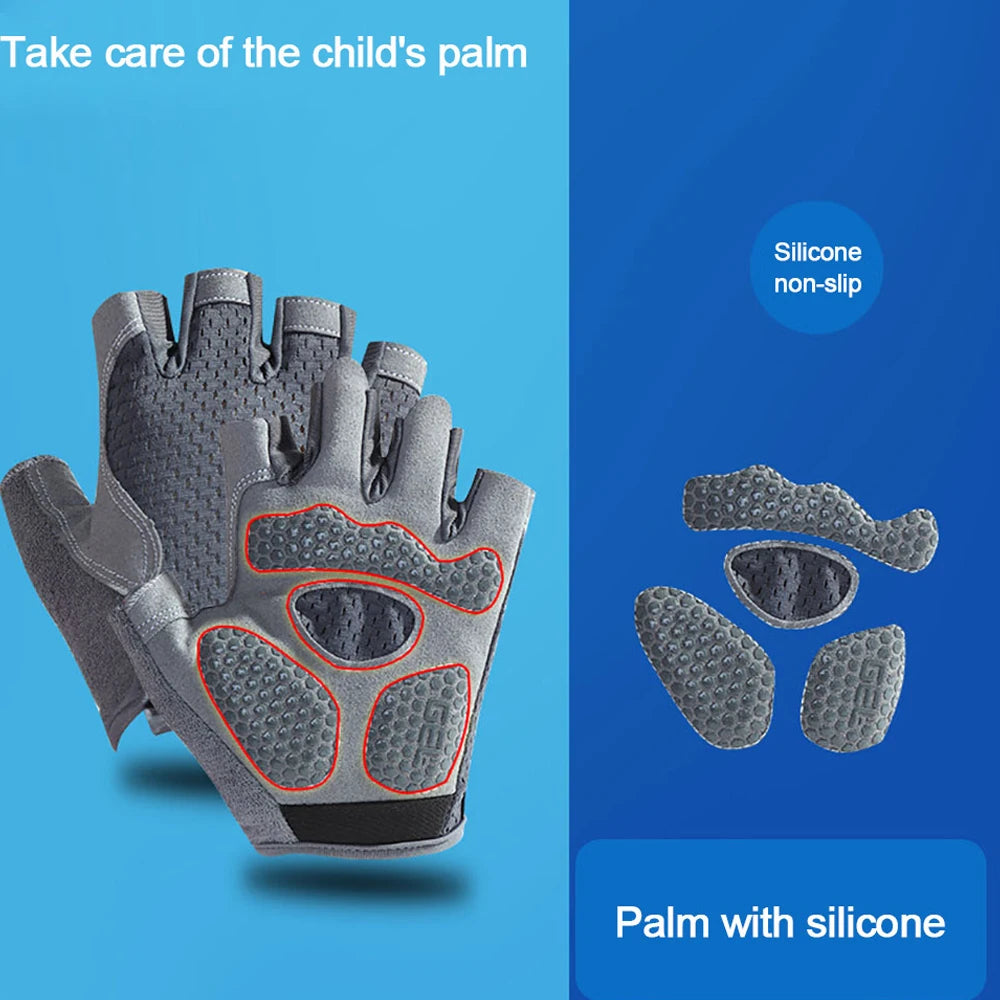 Kids Half Finger Gloves, Kids Boys Girls Cycling Gloves, Kids Fishing Gloves for Cycling Camping Fishing Outdoor Sports-Dollar Bargains Online Shopping Australia