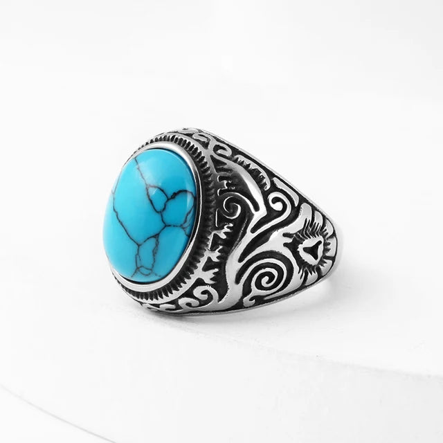 Stainless Steel Jewelry Ring Men Black Stone Rings Charm Fashion Male Women Finger Band Engagement Wedding Gift-Dollar Bargains Online Shopping Australia