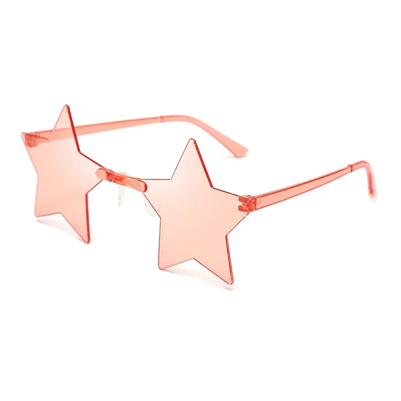 Star Sunglasses Ocean Color Frameless Personality Dazzle Ball Sun Candy Color One Mirror-Dollar Bargains Online Shopping Australia