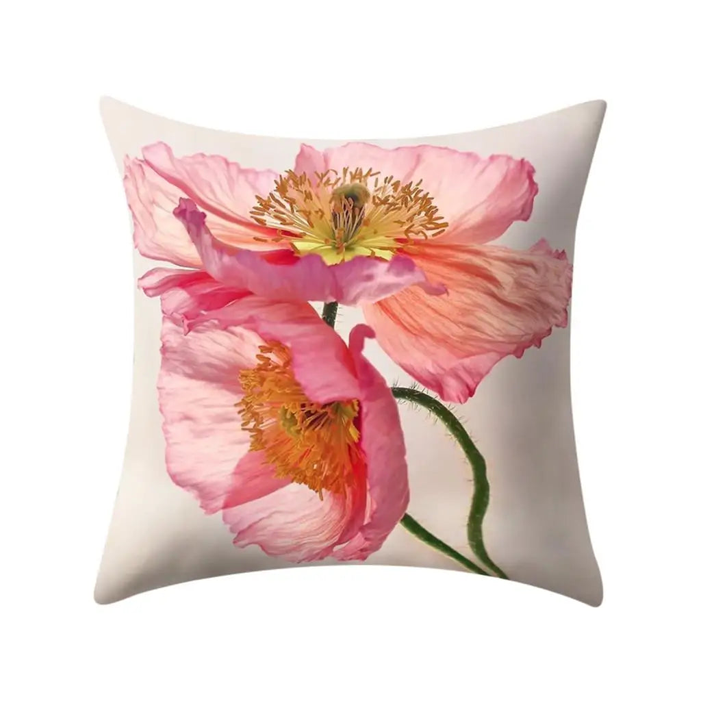 Floral Print Pillow Cover Sofa Cushion Home Decor-Dollar Bargains Online Shopping Australia