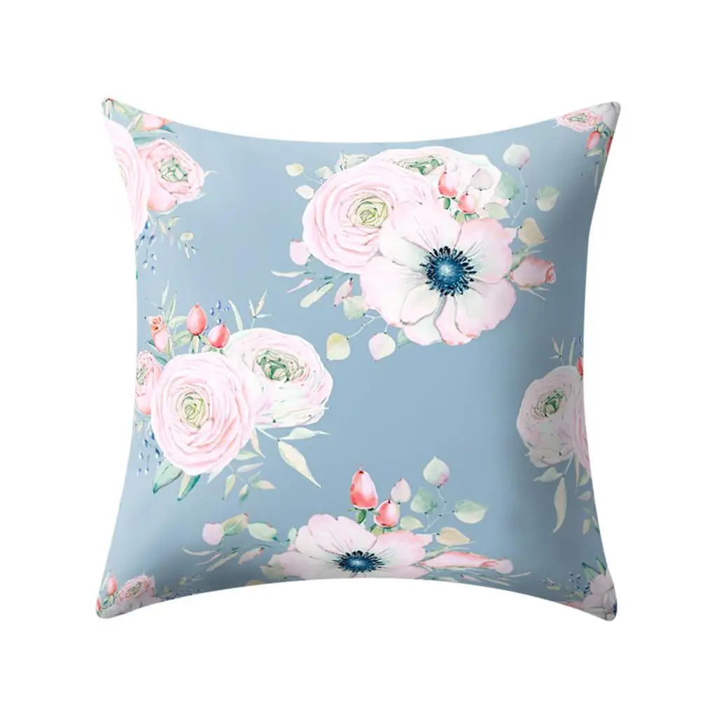 Floral Print Pillow Cover Sofa Cushion Home Decor-Dollar Bargains Online Shopping Australia