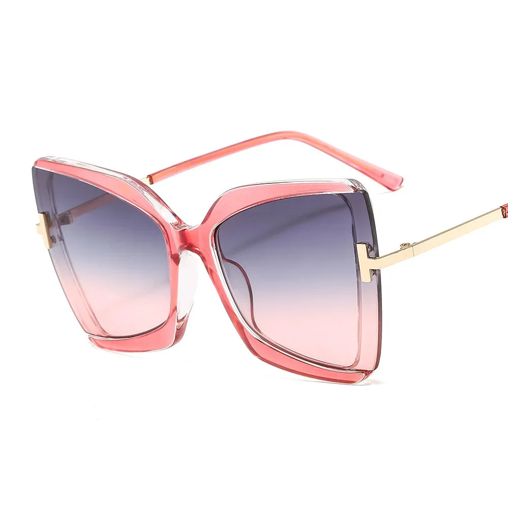Oversized Square Women Sun Glasses Female Big Frame Colorful Shades for Women-Dollar Bargains Online Shopping Australia