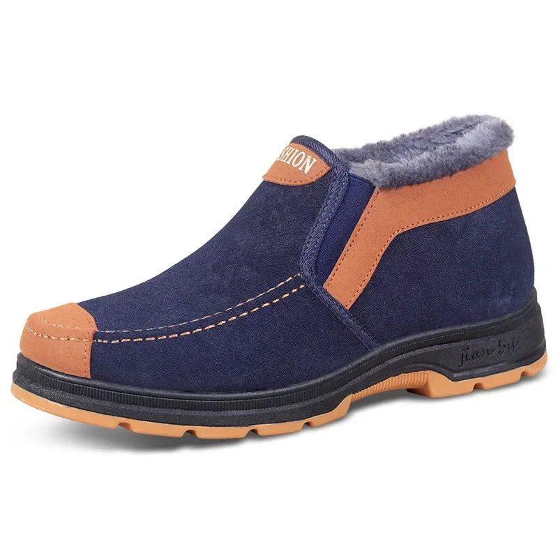 Men's Cotton Shoes Winter Fashion Shoes Men's Snow Boots Plush Thickened Comfortable and Warm Walking Shoes boots-Dollar Bargains Online Shopping Australia