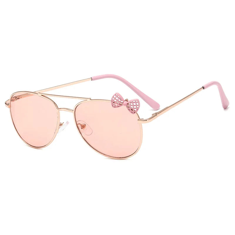 Kids Cute Sunglasses Metal Frame Children Sun Glasses Fashion Girls Outdoor Cycling Goggles Party Eyewear Photography Supplies-Dollar Bargains Online Shopping Australia