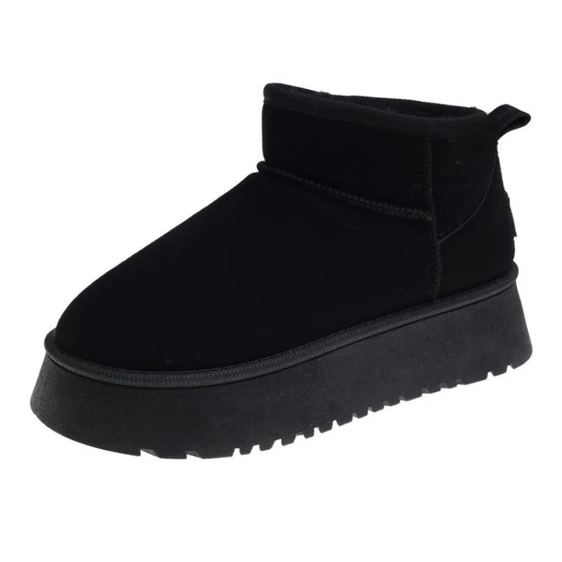 Thickened Fluff Women's Snow Boots Comfortable Warm Ankle Boots Women Winter Ladies Shoes Chunky-Dollar Bargains Online Shopping Australia