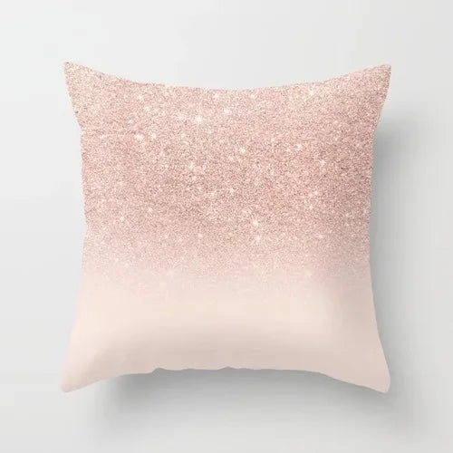 Nordic Style Pink Pillow Marble Geometric Series Waist Rest Cover Sofa Cushion with Removable-Dollar Bargains Online Shopping Australia