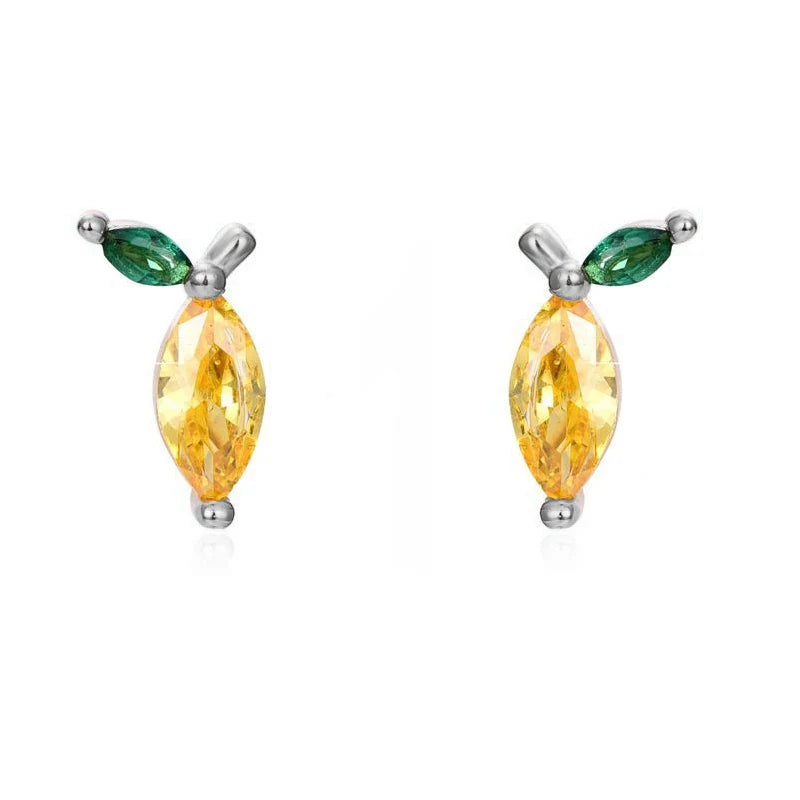 Gold Filled Stud Earrings Set For Women Ear Cuffs Colorful Zircon Dangle Hoop Earrings Fashion Party Jewelry-Dollar Bargains Online Shopping Australia