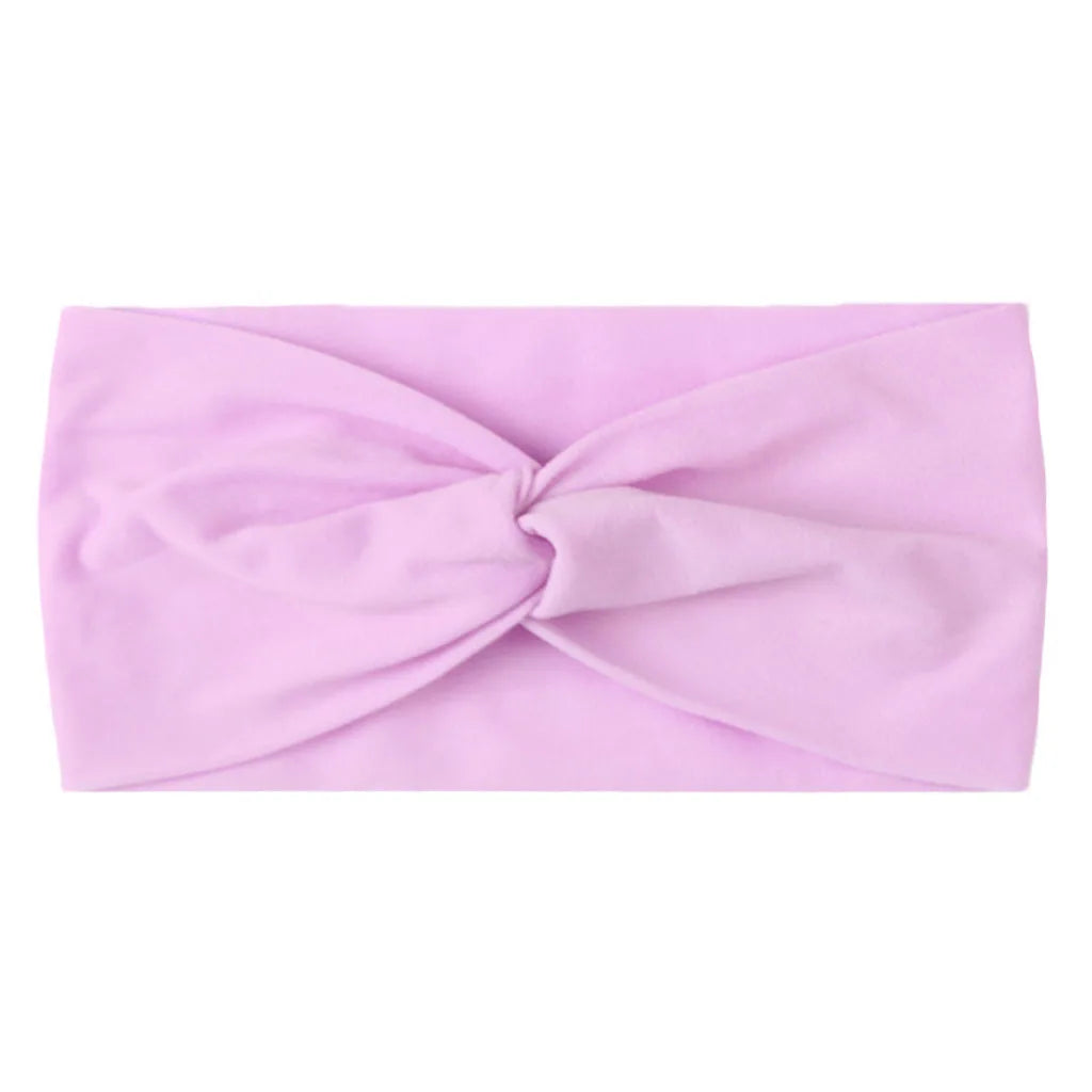 Solid Color Baby Headband Girls Twisted Knotted Soft Elastic Baby Girl Headbands Hair Accessories Large Size-Dollar Bargains Online Shopping Australia