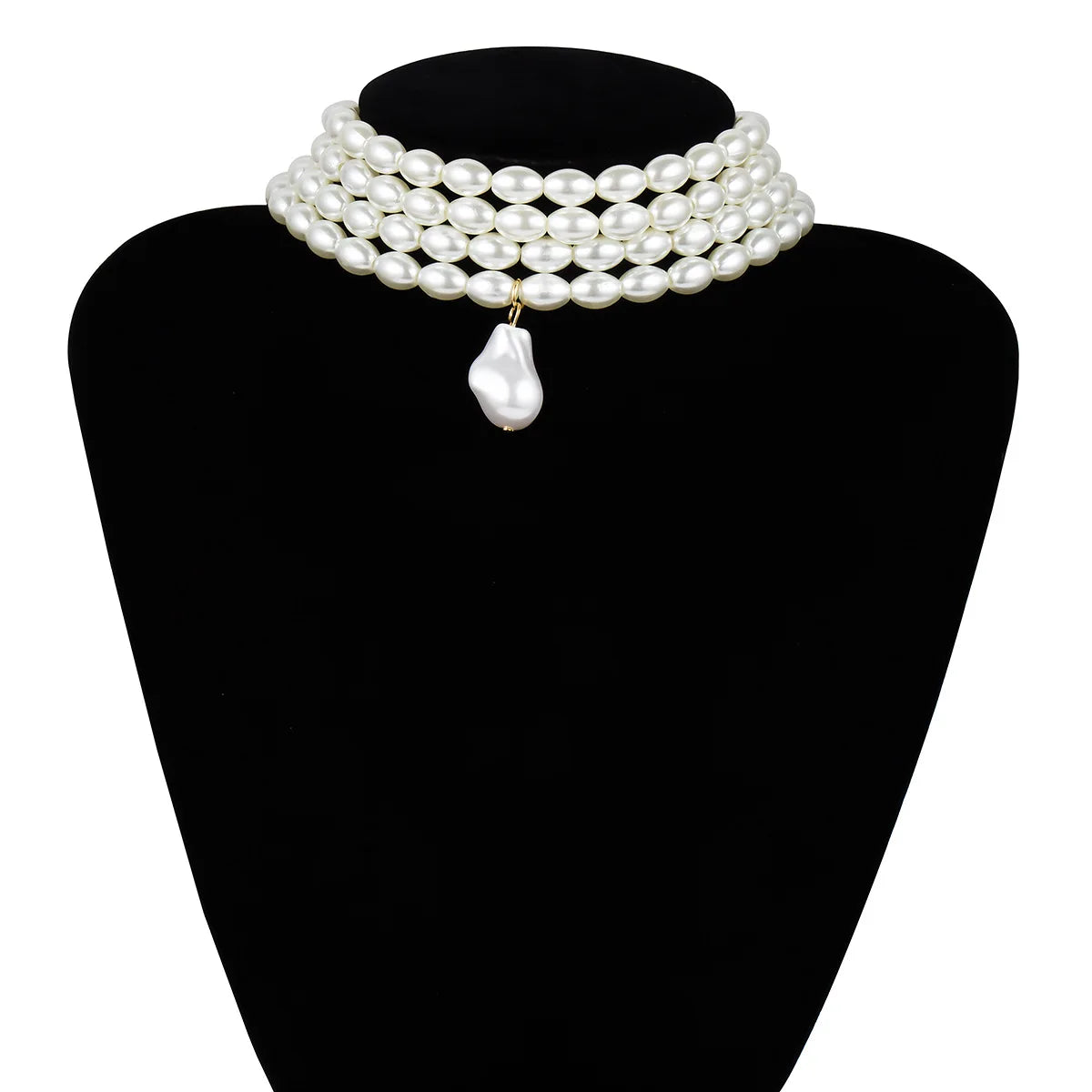 Vintage Multilayer CCB Ball Chain Necklace for Women Fashion Statement Punk Short Choker Necklaces Grunge Jewelry Steampunk-Dollar Bargains Online Shopping Australia