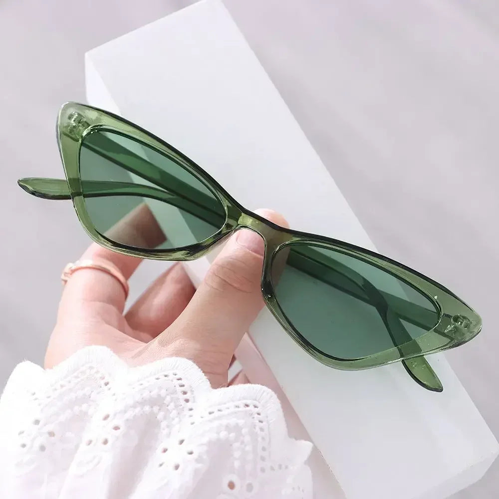 Fashion Women's Luxury Cat Eye Sunglasses Triangle Vintage Design UV400 Sun Glasses Unisex Classic Small Outdoor Goggle Shades-Dollar Bargains Online Shopping Australia