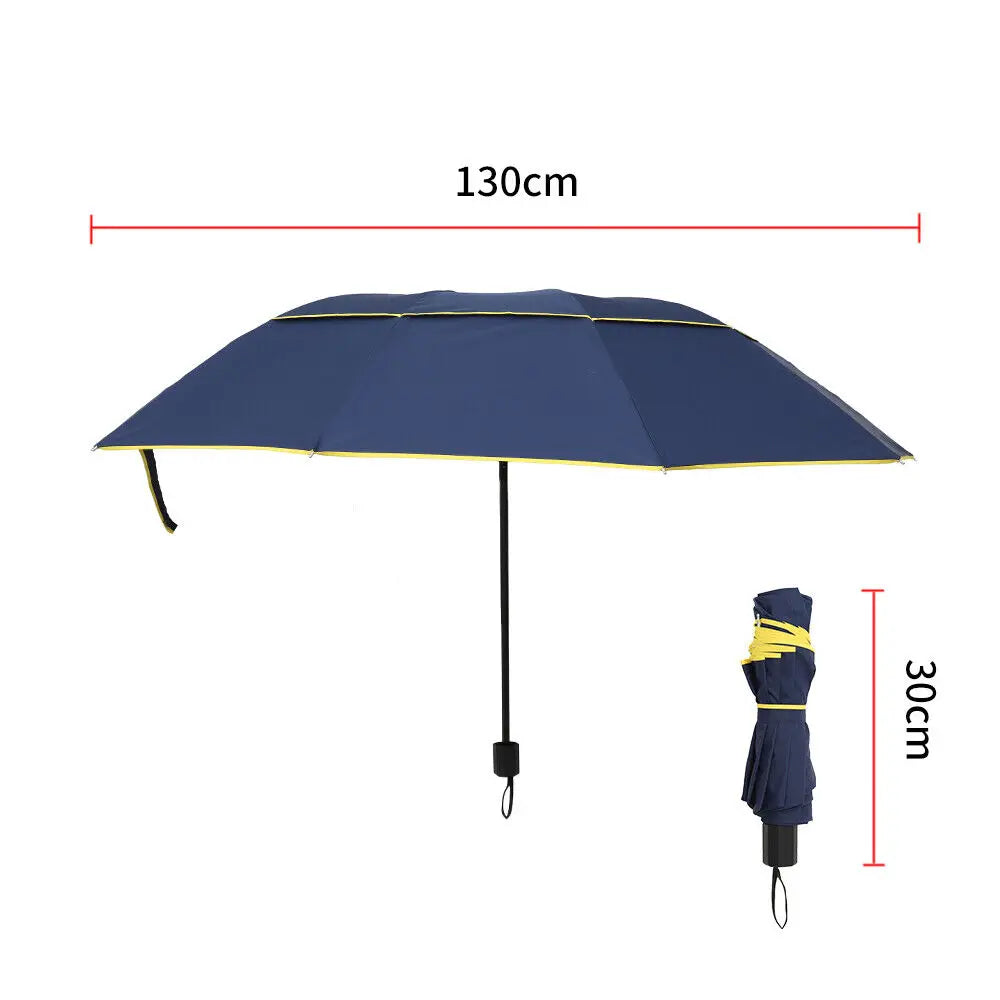 Extra Large Double Layer Edge Windproof Large Compact Umbrella with Double Eaves for Breathable and Windproof-Dollar Bargains Online Shopping Australia