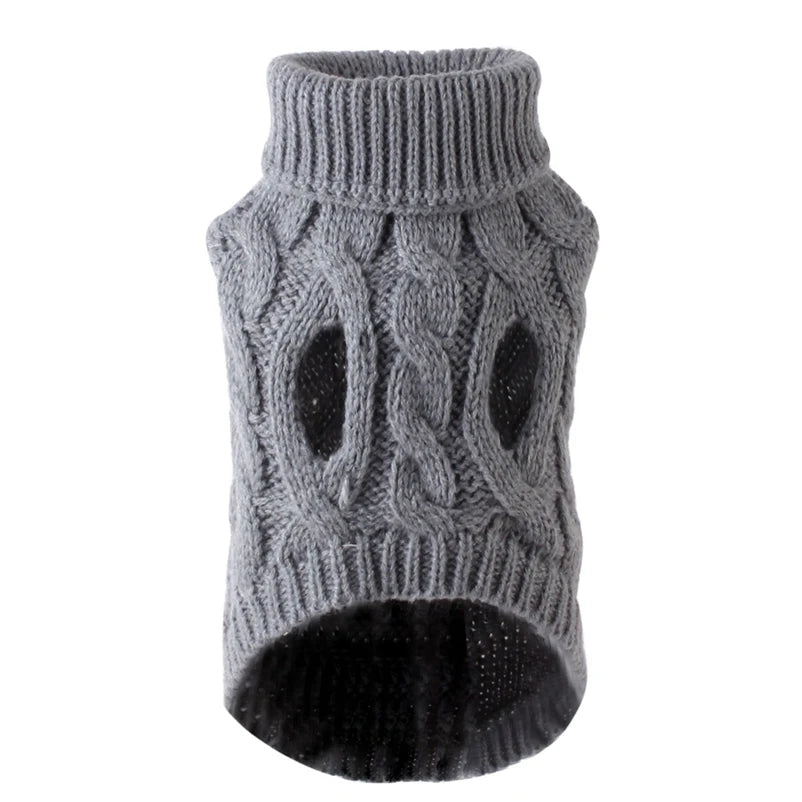 Puppy Dog Sweaters for Small Medium Dogs Cats Clothes Winter Warm Pet Turtleneck Chihuahua Vest Soft Yorkie Coat Teddy Jacket-Dollar Bargains Online Shopping Australia