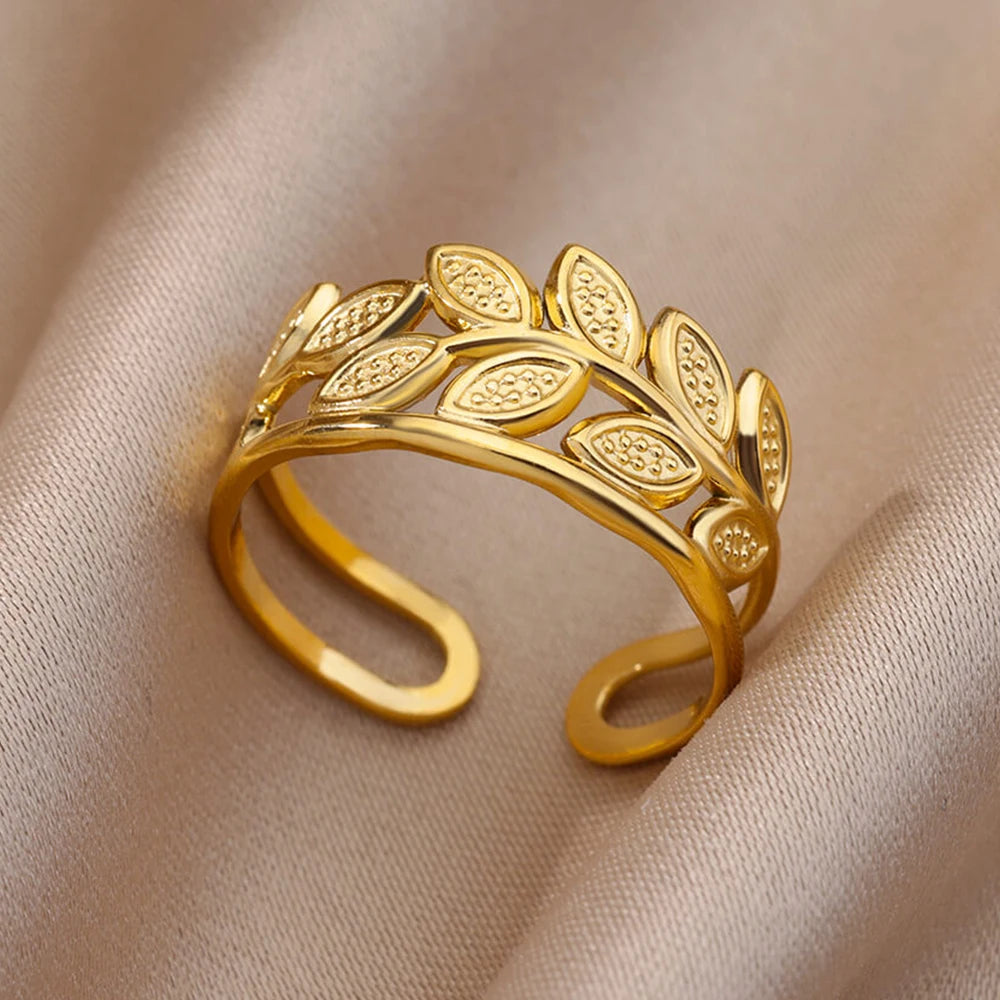 Stainless Steel Rings For Women Men Gold Color Engagement Wedding Party Ring Female Male Finger Jewelry Birthday Gift-Dollar Bargains Online Shopping Australia