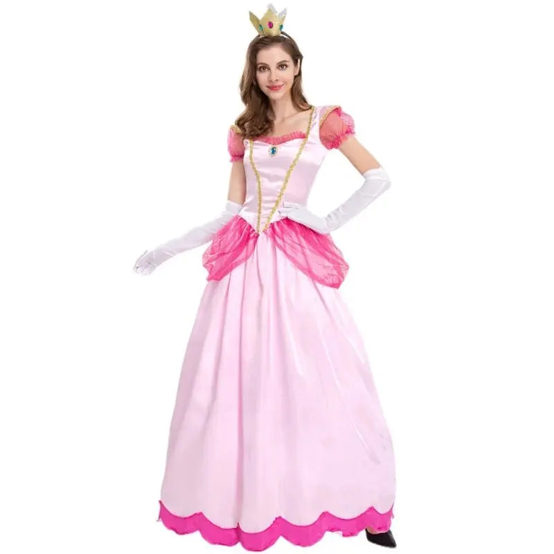 Princess Dress Palace Party Queen Skirt Pink Anime Halloween Costumes for Women-Dollar Bargains Online Shopping Australia
