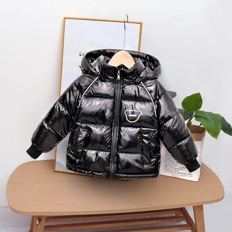 Winter coat hooded Down jacket thickened cartoon print childrens clothes-Dollar Bargains Online Shopping Australia