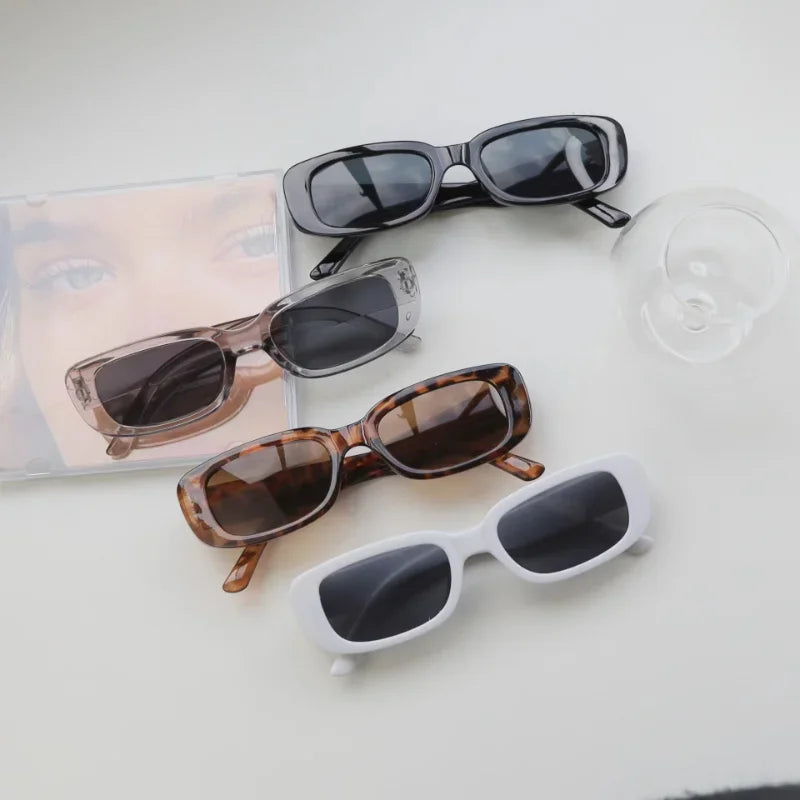 Vintage Oval Sunglasses Woman Luxury Brand Small Rectangle Sun Glasses Female Small Ellipse Eyewear UV400-Dollar Bargains Online Shopping Australia