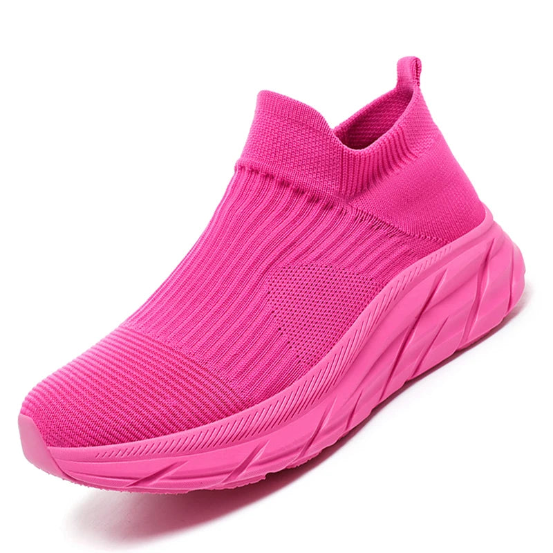Women Sock Shoes Flannel Socks Sneakers Women Spring Autumn Platform Shoes-Dollar Bargains Online Shopping Australia
