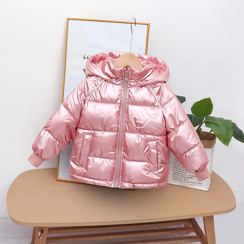 Winter coat hooded Down jacket thickened cartoon print childrens clothes-Dollar Bargains Online Shopping Australia