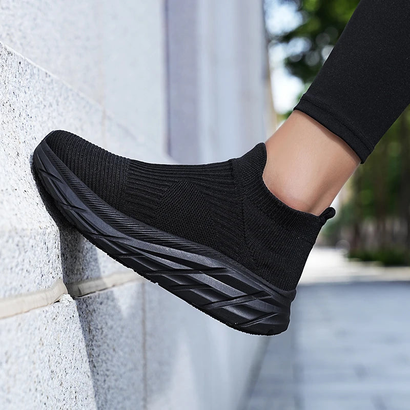 Women Sock Shoes Flannel Socks Sneakers Women Spring Autumn Platform Shoes-Dollar Bargains Online Shopping Australia