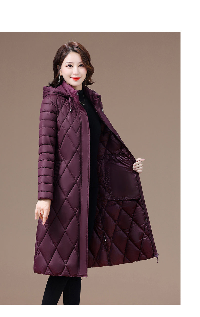 Ladies diamond quilting slim coat women padded jacket fashion jacket-Dollar Bargains Online Shopping Australia