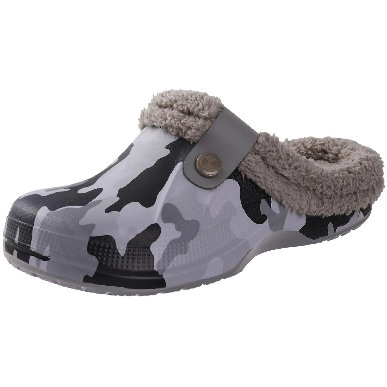 Plush Fur Clogs Slippers For Women Men Winter Soft Furry Slippers Waterproof Garden Shoes Multi-Use Indoor Home Shoes-Dollar Bargains Online Shopping Australia