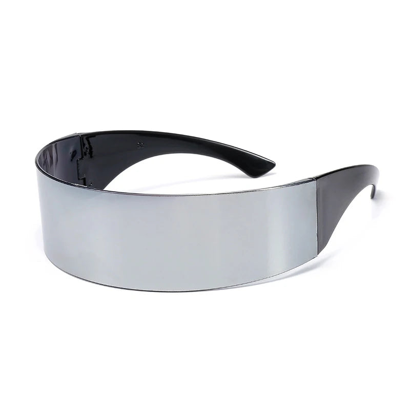 Women Future Technology Sunglasses Y2K Laser Eyeglasses Anti UV400 One Peice Mirrored Lens Eyewear Glasses Men Glasses-Dollar Bargains Online Shopping Australia