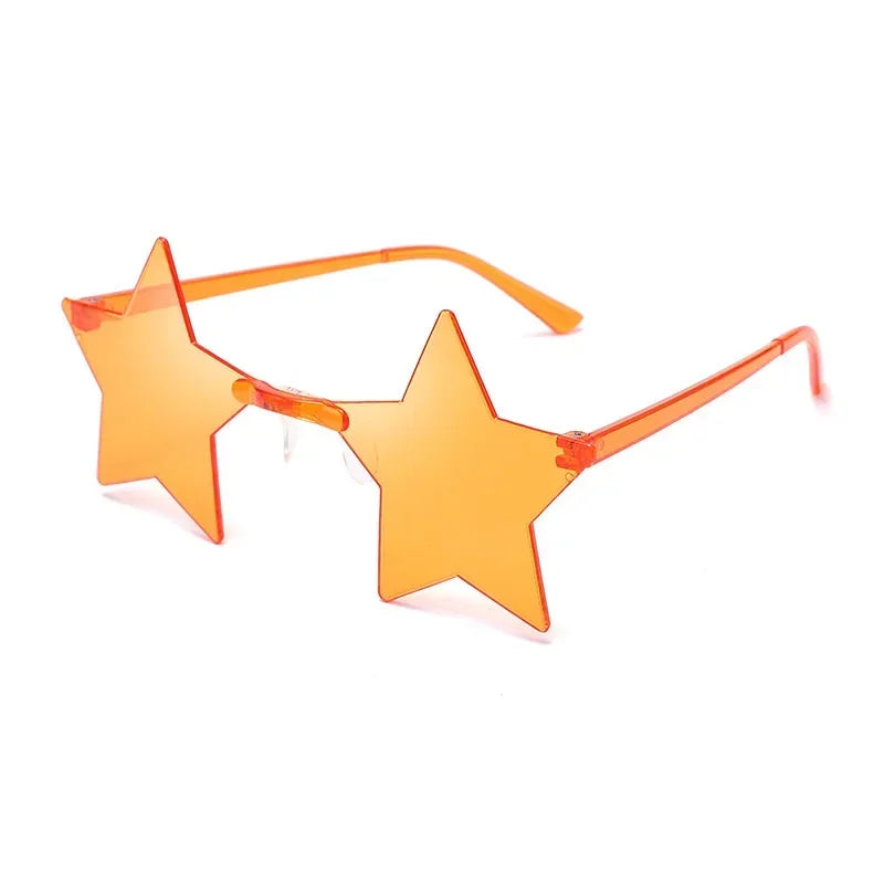 Star Sunglasses Ocean Color Frameless Personality Dazzle Ball Sun Candy Color One Mirror-Dollar Bargains Online Shopping Australia