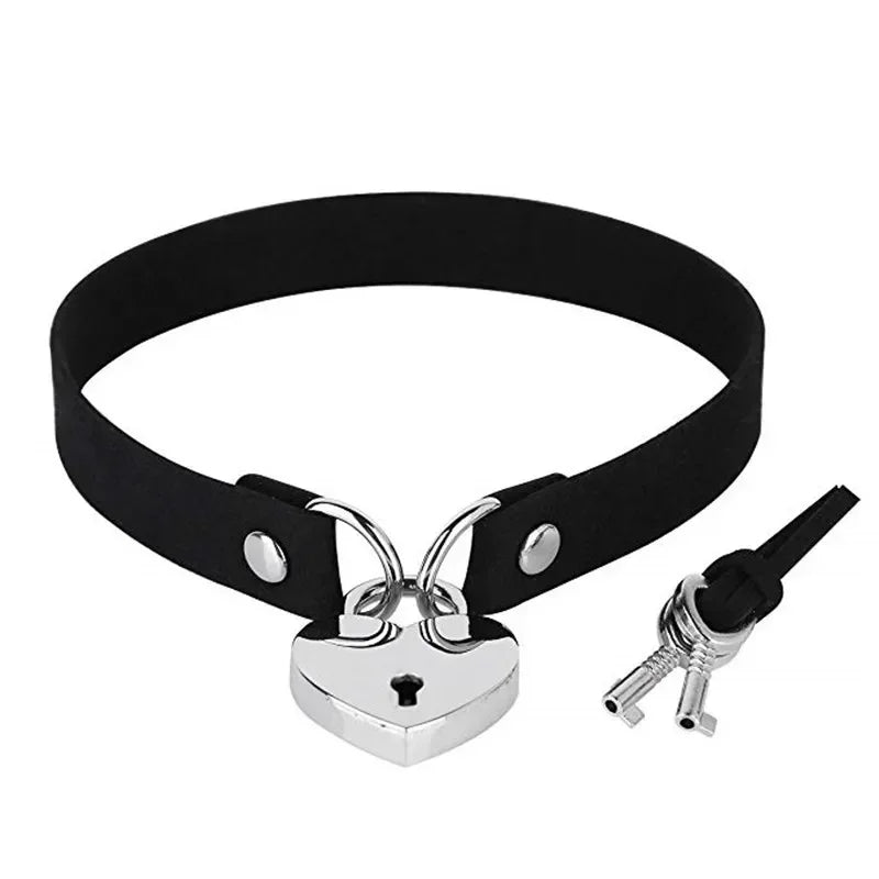 Cosplay Punk Collar Choker Sexy Harajuku PU Leather Black Chokers Necklace Chain Pendant Women Rock Gothic Neck Jewelry-Dollar Bargains Online Shopping Australia