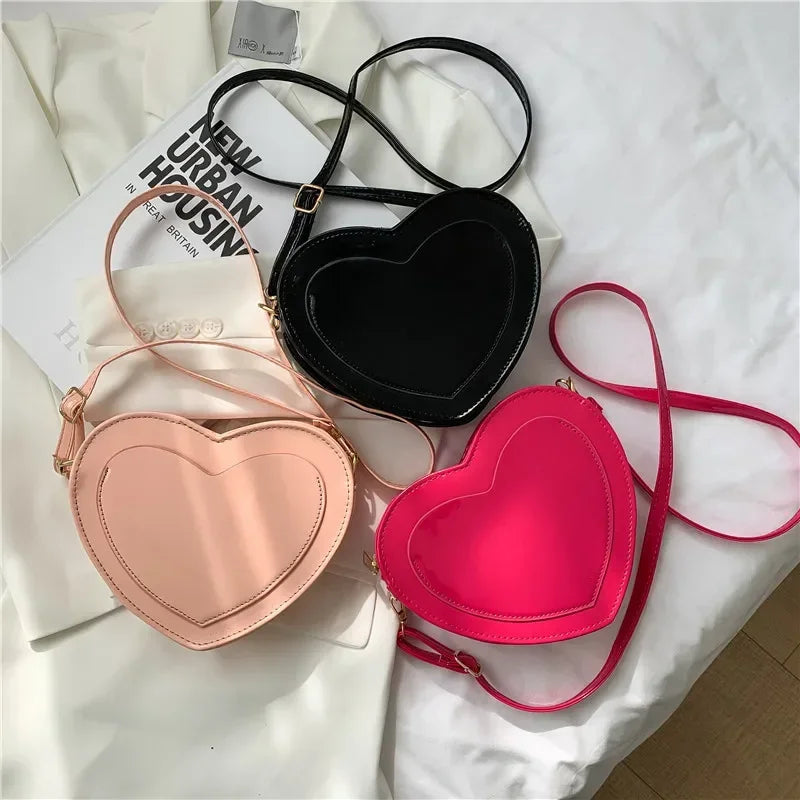 Crossbody Bags Purses Cute Peach Heart Shaped Handbags Trendy Fashion Simple Western Style Popular Bags for Women