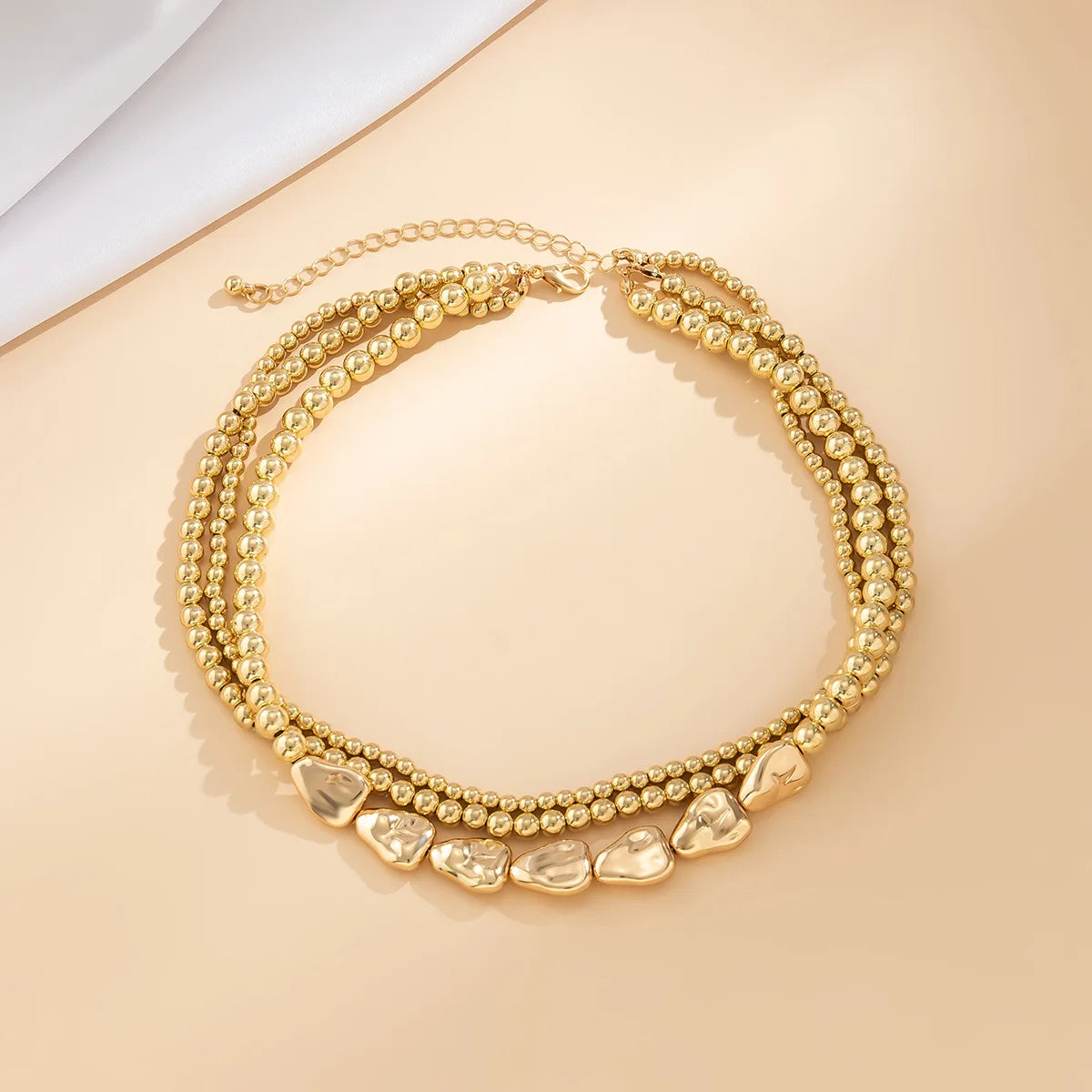 Vintage Multilayer CCB Ball Chain Necklace for Women Fashion Statement Punk Short Choker Necklaces Grunge Jewelry Steampunk-Dollar Bargains Online Shopping Australia