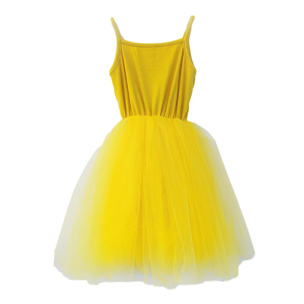 Baby Girls Cotton Tutu Dress Toddler Party Tulle Sundress Infant Princess Sleeveles Dresses Children Kids Sundress Clothing-Dollar Bargains Online Shopping Australia