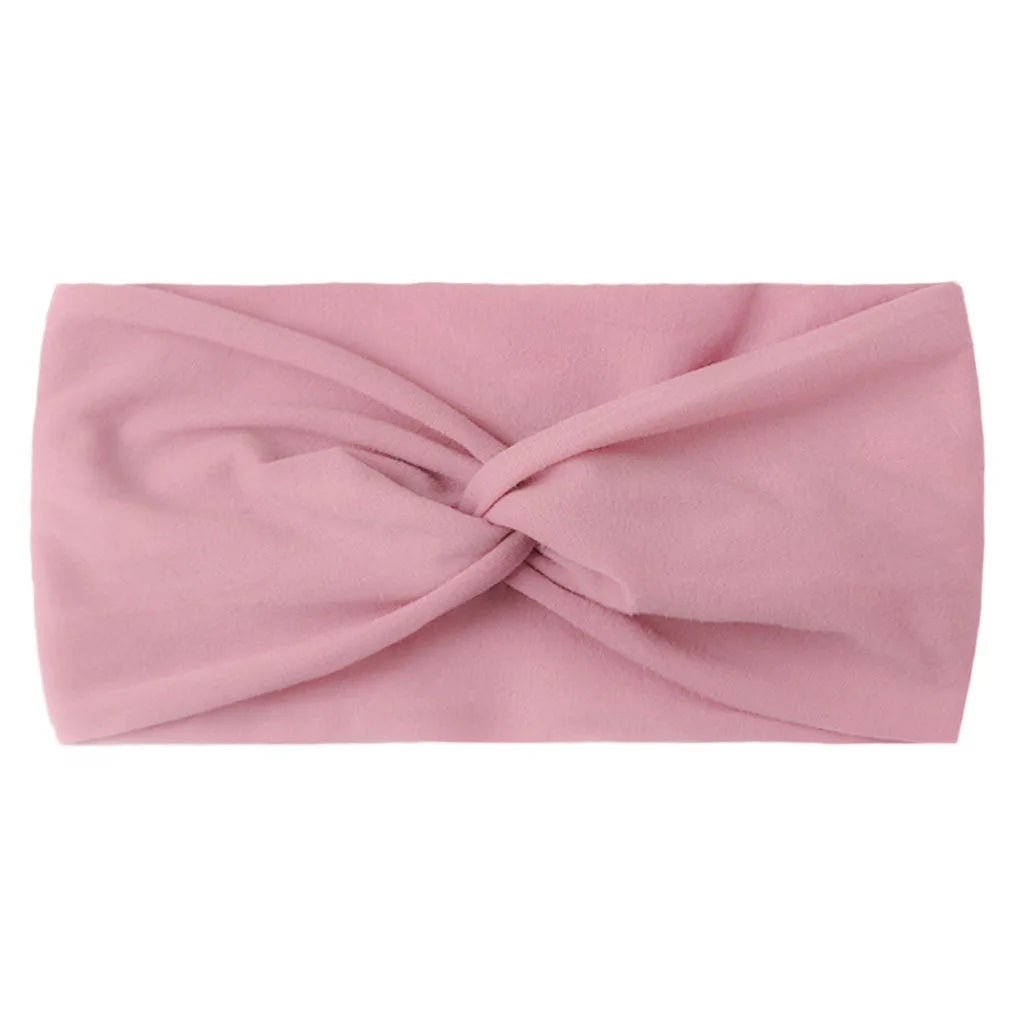 Solid Color Baby Headband Girls Twisted Knotted Soft Elastic Baby Girl Headbands Hair Accessories Large Size-Dollar Bargains Online Shopping Australia