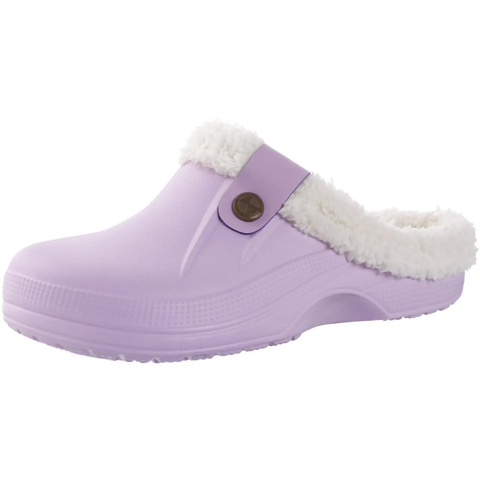 Plush Fur Clogs Slippers For Women Men Winter Soft Furry Slippers Waterproof Garden Shoes Multi-Use Indoor Home Shoes-Dollar Bargains Online Shopping Australia