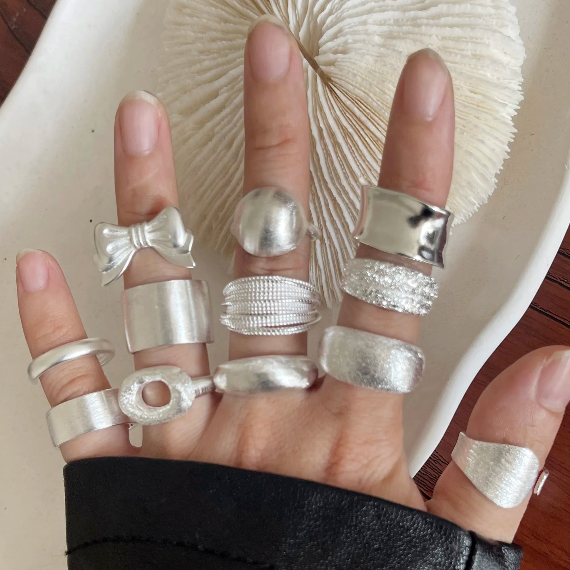 Sterling Silver String Ring For Women Heart Jewelry Finger Open Handmade Shinning Rings Allergy For Birthday Gift-Dollar Bargains Online Shopping Australia