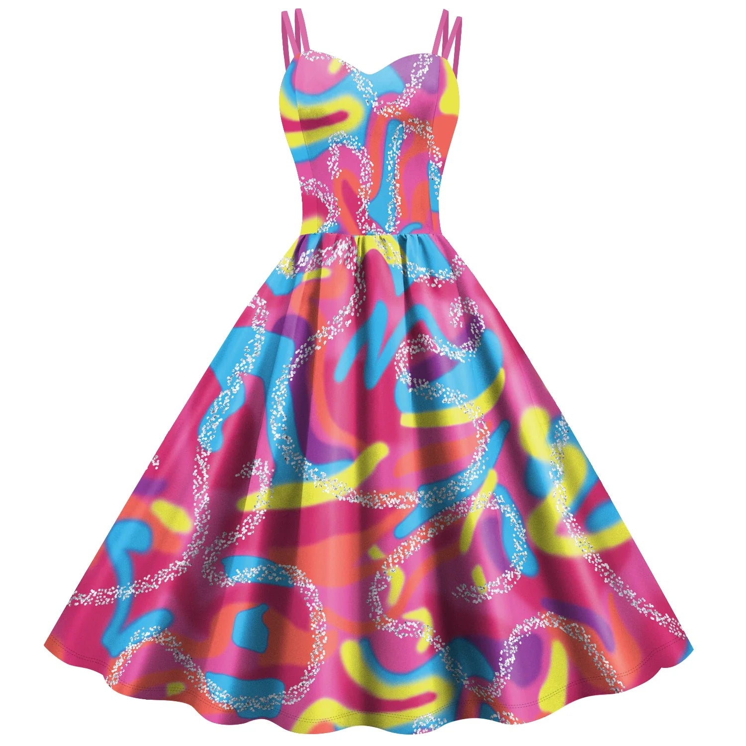 Pink Dress Women Movie Dresses Cosplay Costume Princess Dress Halloween Party-Dollar Bargains Online Shopping Australia