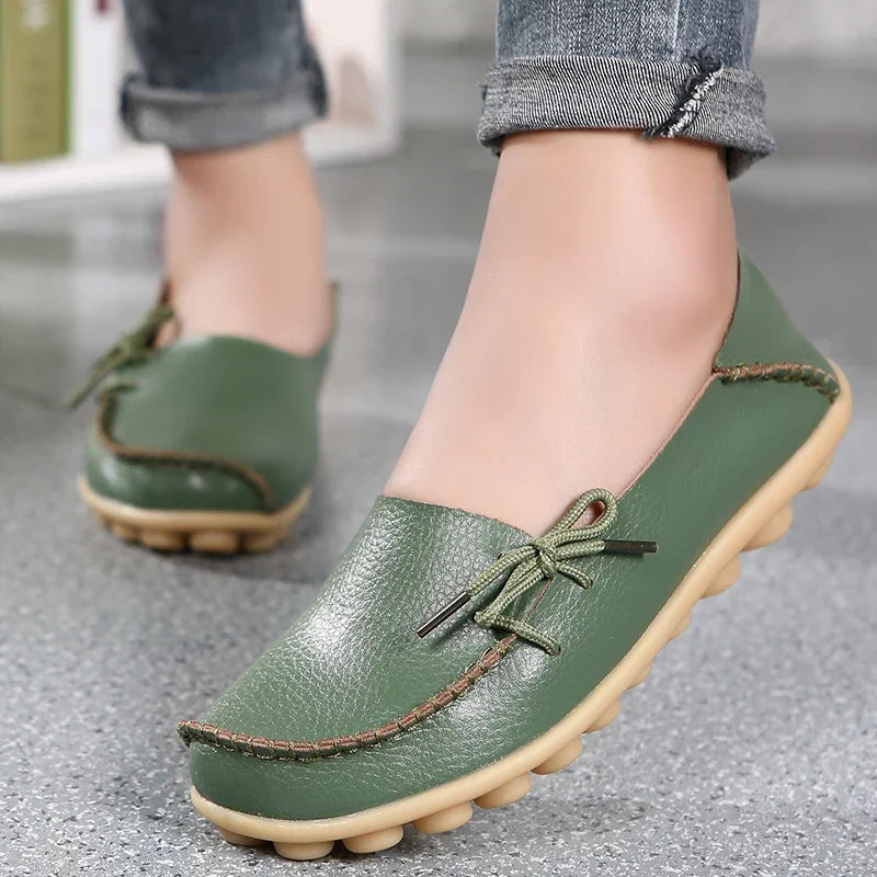 Shoes Women Moccasins Flats Woman Loafers Genuine Leather Female Shoes Slip On Ballet Nurse-Dollar Bargains Online Shopping Australia