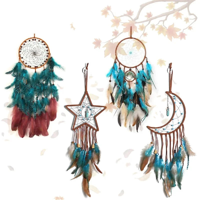 Aesthetic Dream Catcher Room Wall Decor Art Handmade Feather Life Tree Luxury Decorative Items For Home Decorations Accessories-Dollar Bargains Online Shopping Australia