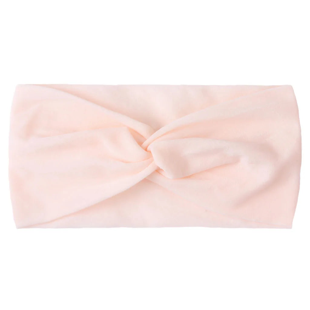 Solid Color Baby Headband Girls Twisted Knotted Soft Elastic Baby Girl Headbands Hair Accessories Large Size-Dollar Bargains Online Shopping Australia