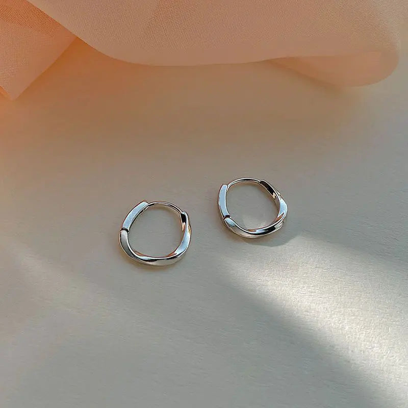 Simple Temperament Circle Pearl Earrings Fashion Small Versatile Earrings Women's Jewelry-Dollar Bargains Online Shopping Australia