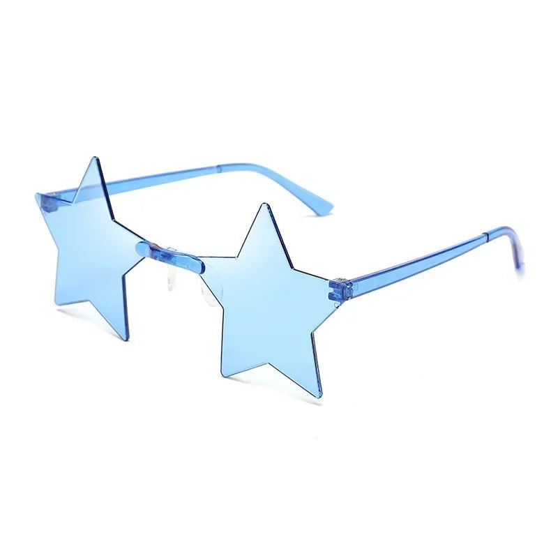 Star Sunglasses Ocean Color Frameless Personality Dazzle Ball Sun Candy Color One Mirror-Dollar Bargains Online Shopping Australia
