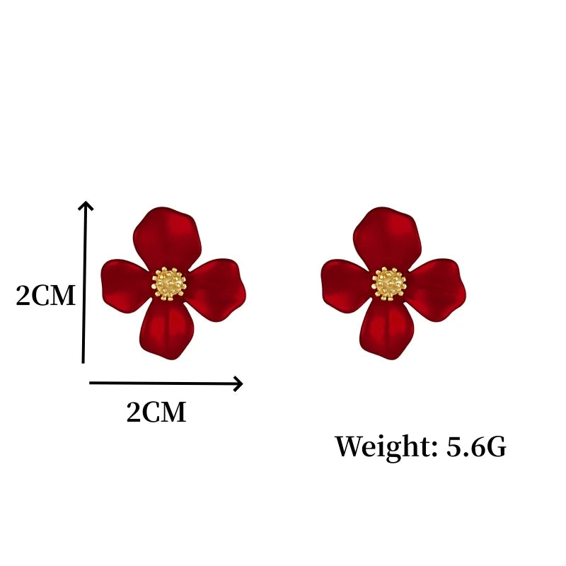 Flower Earrings For Women Fashion Sweet Earrings Woman Jewelry Colorful Earrings-Dollar Bargains Online Shopping Australia