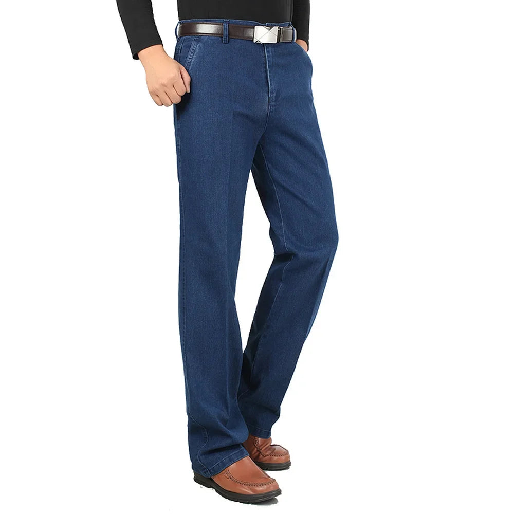Stretch Slim Fit Men's Jeans Designer High Quality Classic Denim Pants Summer Baggy Jeans Men Fashion Elasticity