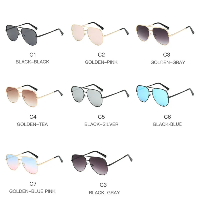 Pilot Aviation Sunglasses Women Shades Retro Classic Gradient Sun Glasses Female Male Luxury Brand Designer-Dollar Bargains Online Shopping Australia