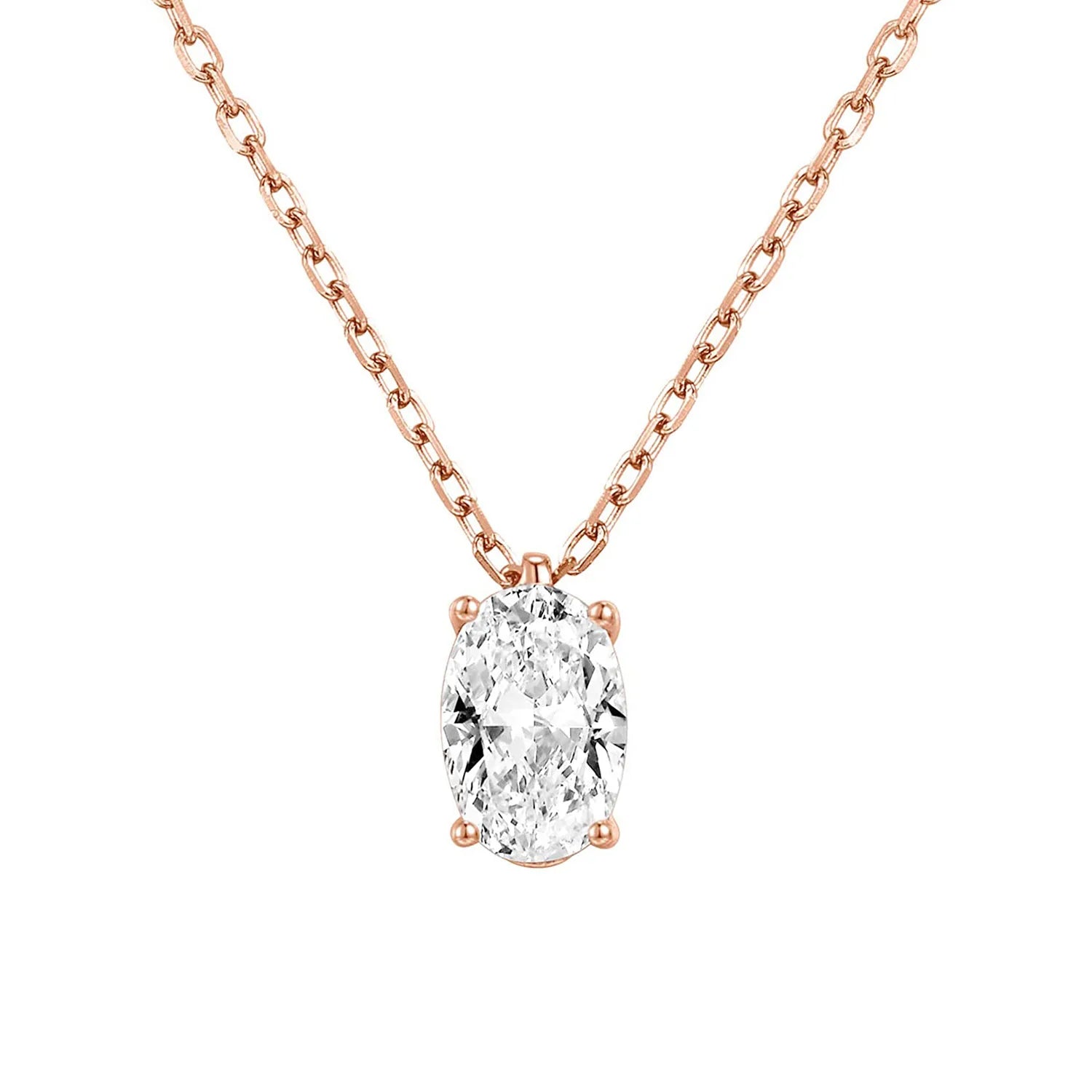 Waterdrop Crystal Pendant Necklace for Women Gold Color Geometric CZ Choker Chain on Neck-Dollar Bargains Online Shopping Australia