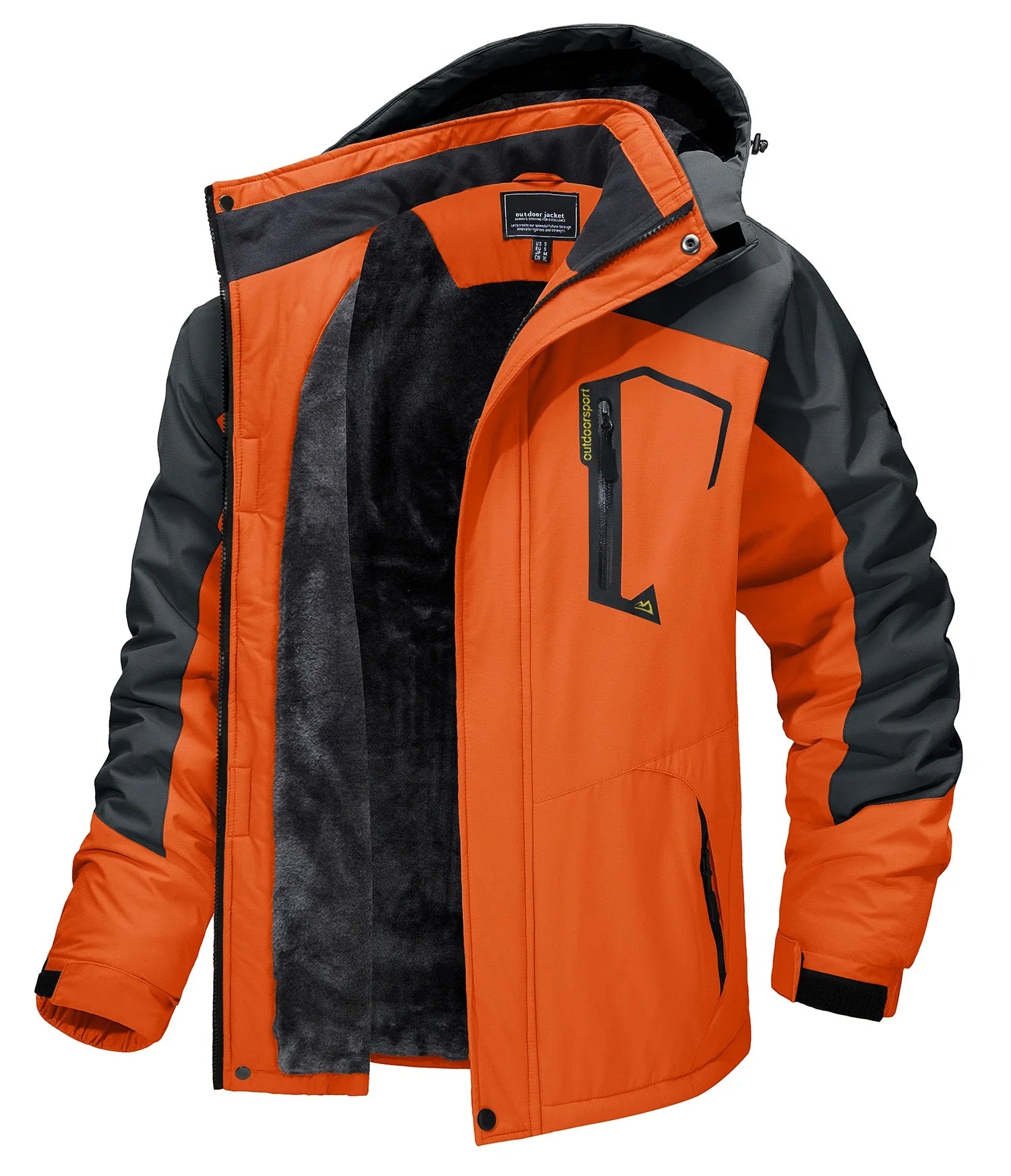 Fleece Lining Mountain Jackets Mens Hiking Jackets Outdoor Removable Hooded Coats Ski Snowboard Parka Winter Outwear-Dollar Bargains Online Shopping Australia