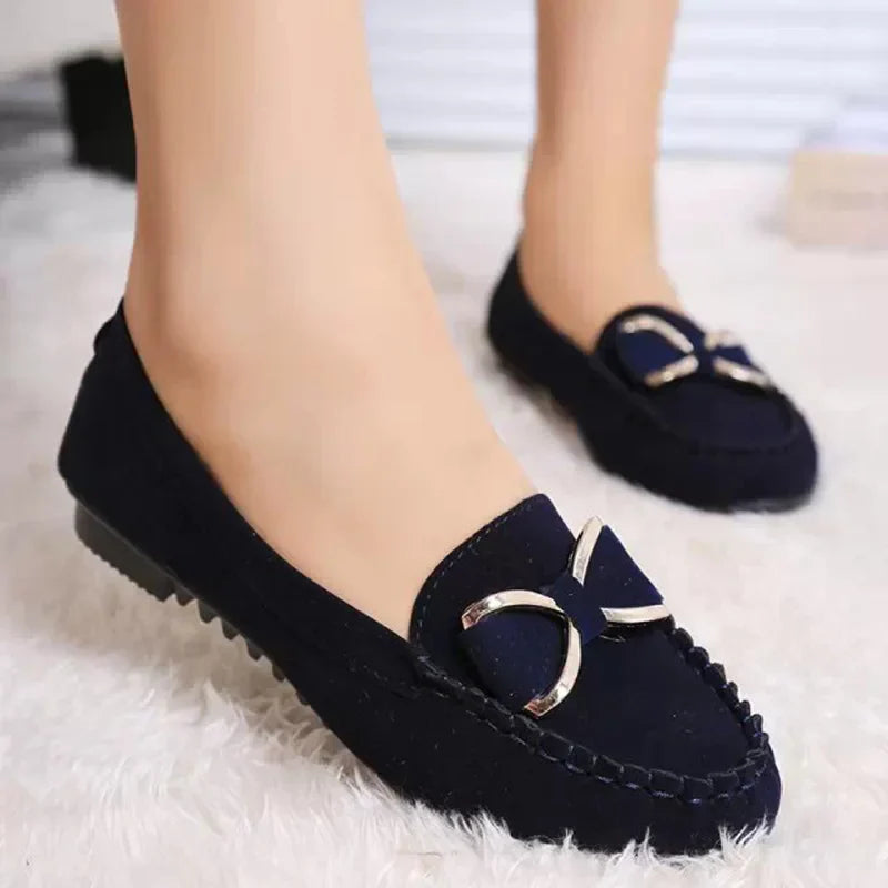 Elegant Butterfly-Knot Comfortable suede loafers Boat Shoes Comfort Slip-On Casual Walking Flats-Dollar Bargains Online Shopping Australia