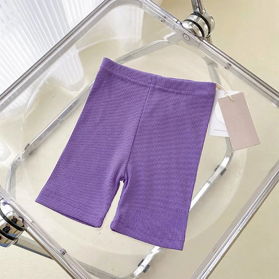 Kids Shorts Girls Candy Color Clothing Baby Elastic Waist Trousers Children Soft Fashion Safety Pants Casual Korean Bottoms-Dollar Bargains Online Shopping Australia