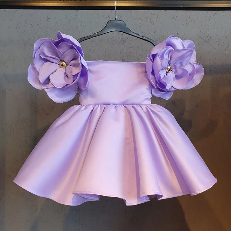 Flowers Girls Dress 1st Year Birthday Party Baby Baptism Dress For Girls Princess Christmas Costume Infants-Dollar Bargains Online Shopping Australia