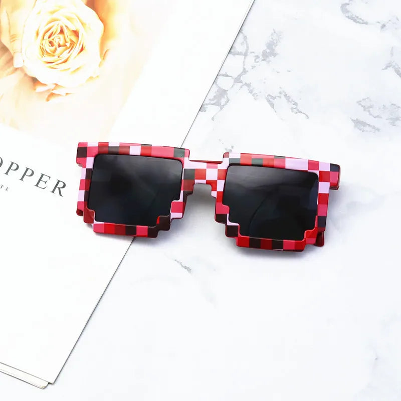 Kids Sunglasses Funny Sun Glasses Cosplay Action Game Toy Square Glasses Pixel Thug Life Eyewear Children's Gift-Dollar Bargains Online Shopping Australia